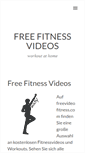 Mobile Screenshot of freevideofitness.com